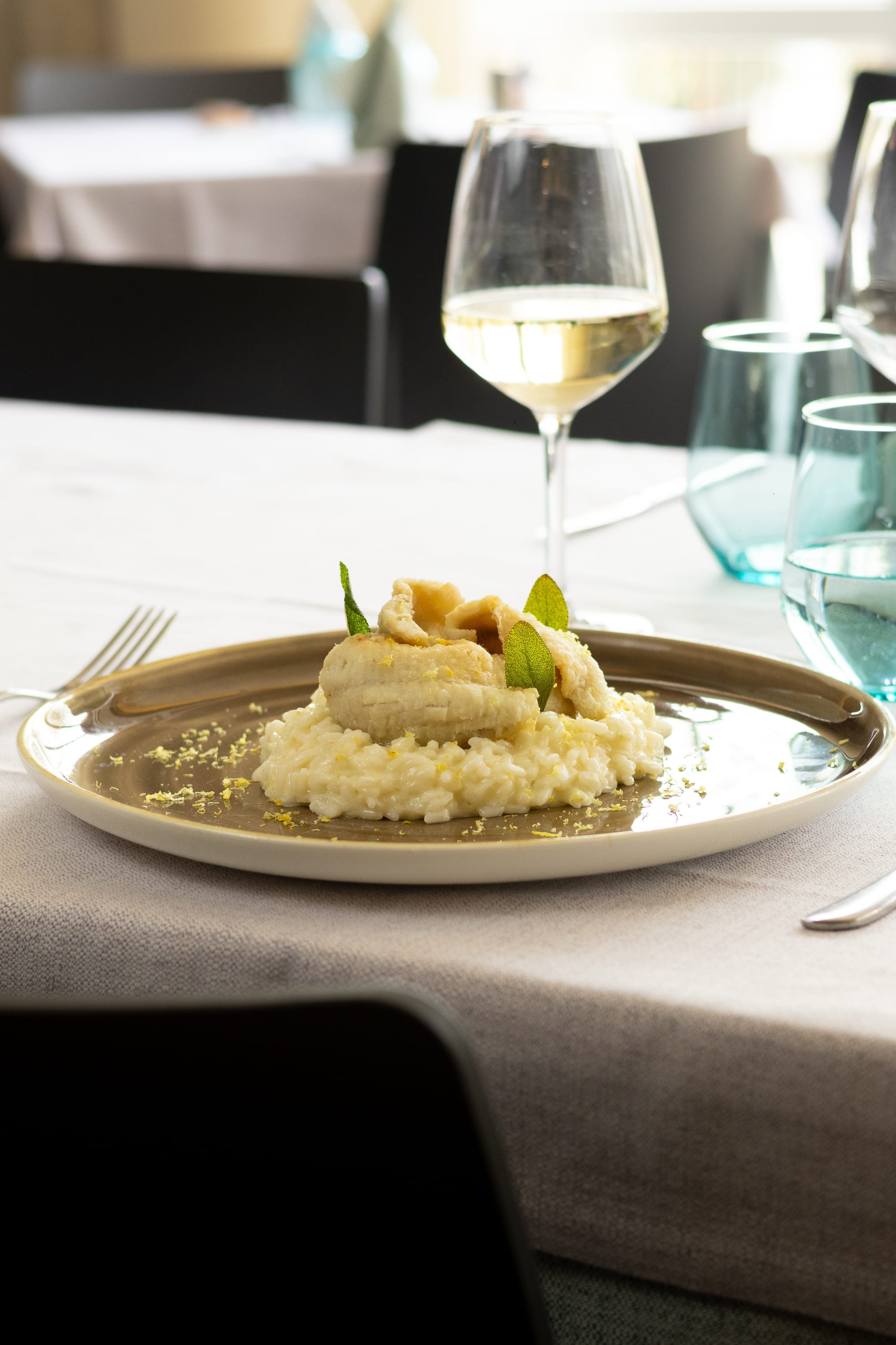 Risotto al pesce persico al profumo di limone