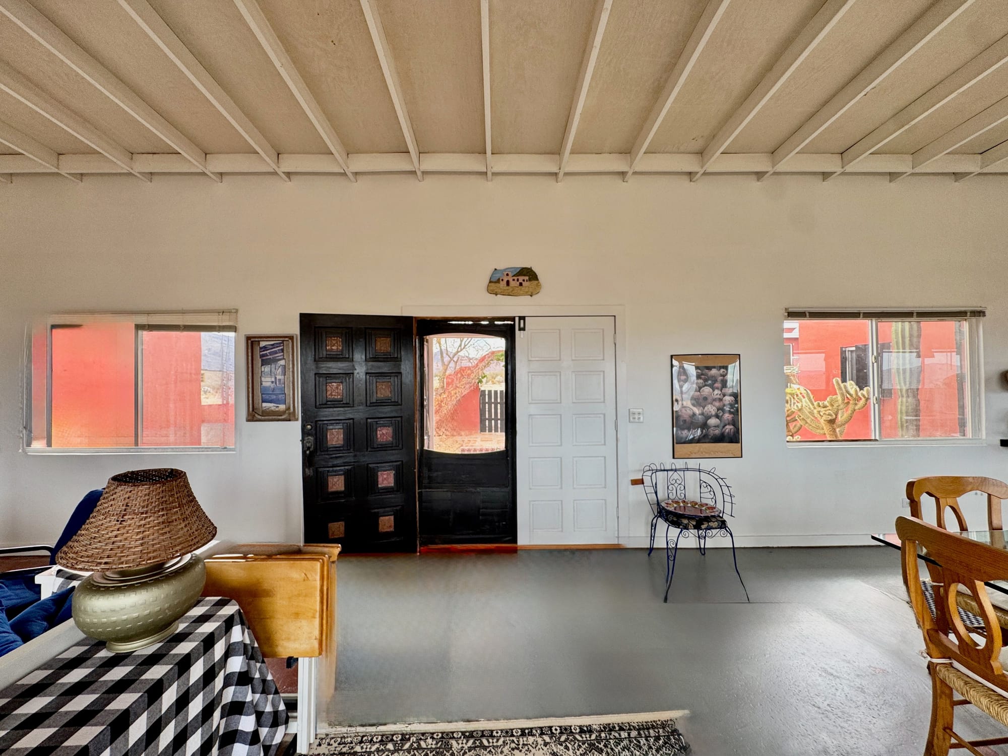 Dining Room Westward View (note newly refinished floors)