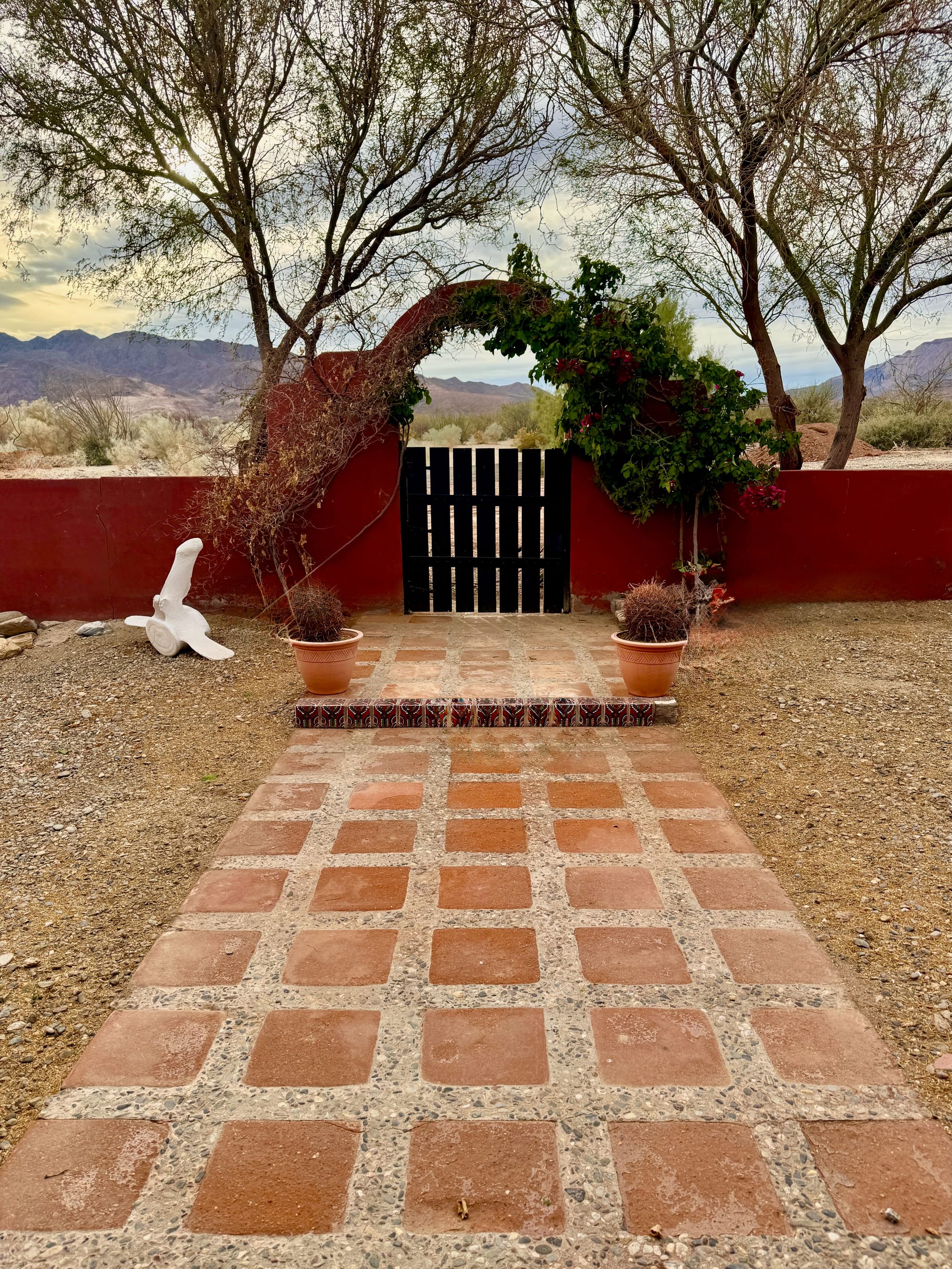 Courtyard Gate Westward View