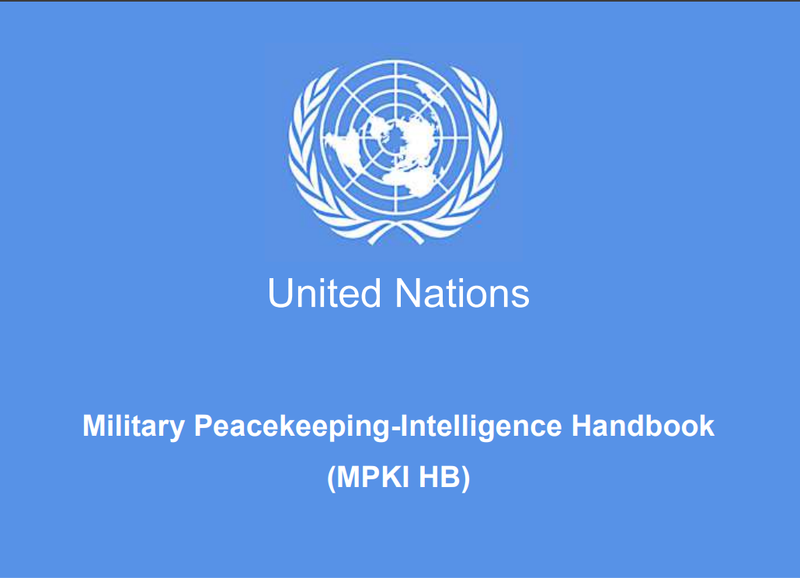 UN Peaceful Intelligence Military handbook