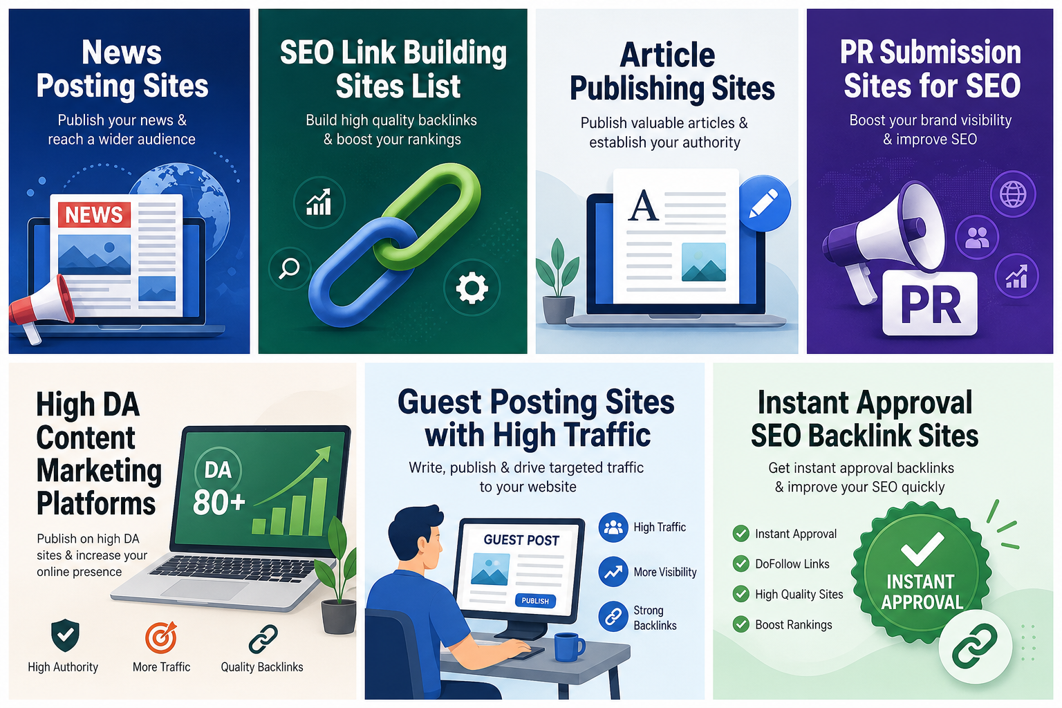 High DA PR Sites for Backlinks Authority Guide