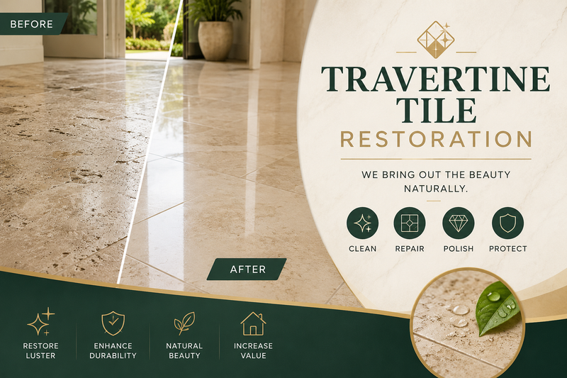 How to Prevent Scratches and Etching on Travertine Floors - Seaside ...
