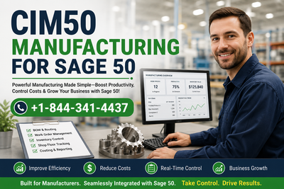How Does CIM50 Manufacturing for Sage 50 Improve Production and Inventory Control?