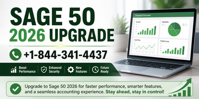 {+1-844-341-4437} How to Fix Common Problems After Completing a Sage 50 2026 Upgrade?