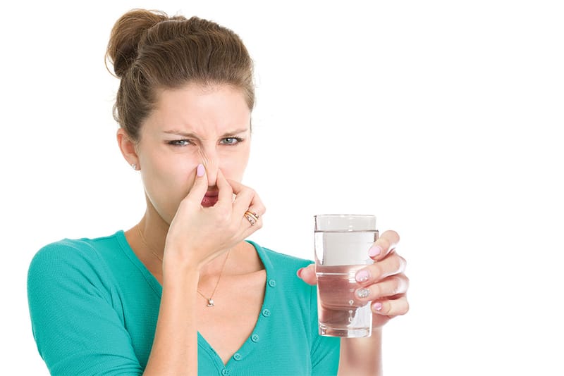 Water has a bad smell or odor