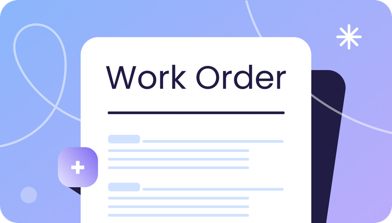 Resident notice of combining work orders