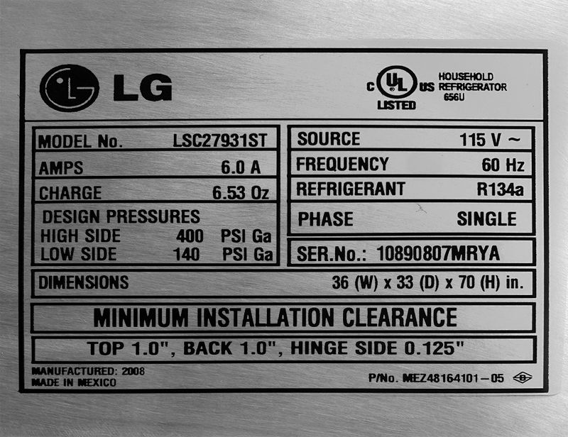 Appliance Tag Lookup
