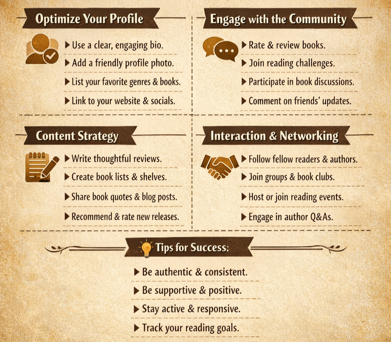 GOODREADS PROFILE & COMMUNITY STRATEGY