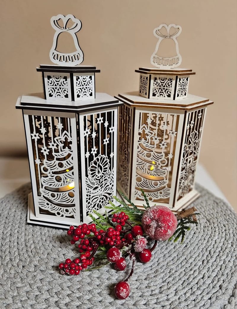 ❄️🎄Vánoční bílá lucerna🎄❄️