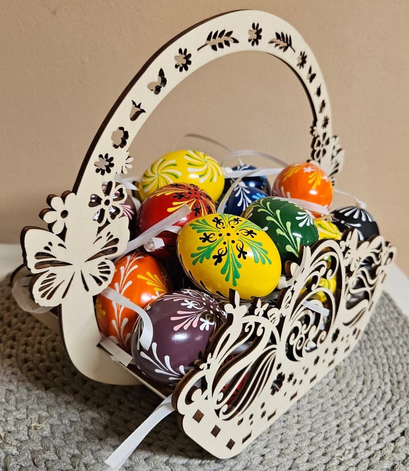 Vyřezávané velikonoční košíčky 🍀🥚🍀