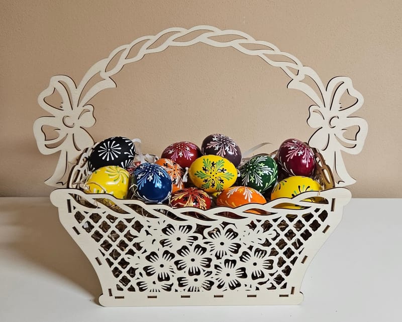 Vyřezávané velikonoční košíčky 🍀🥚🍀