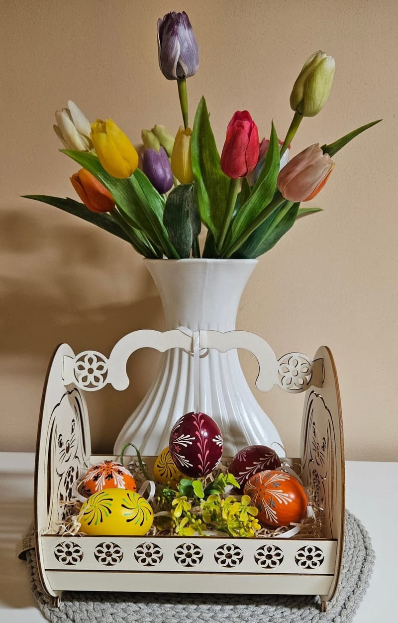 Vyřezávané velikonoční košíčky 🍀🥚🍀