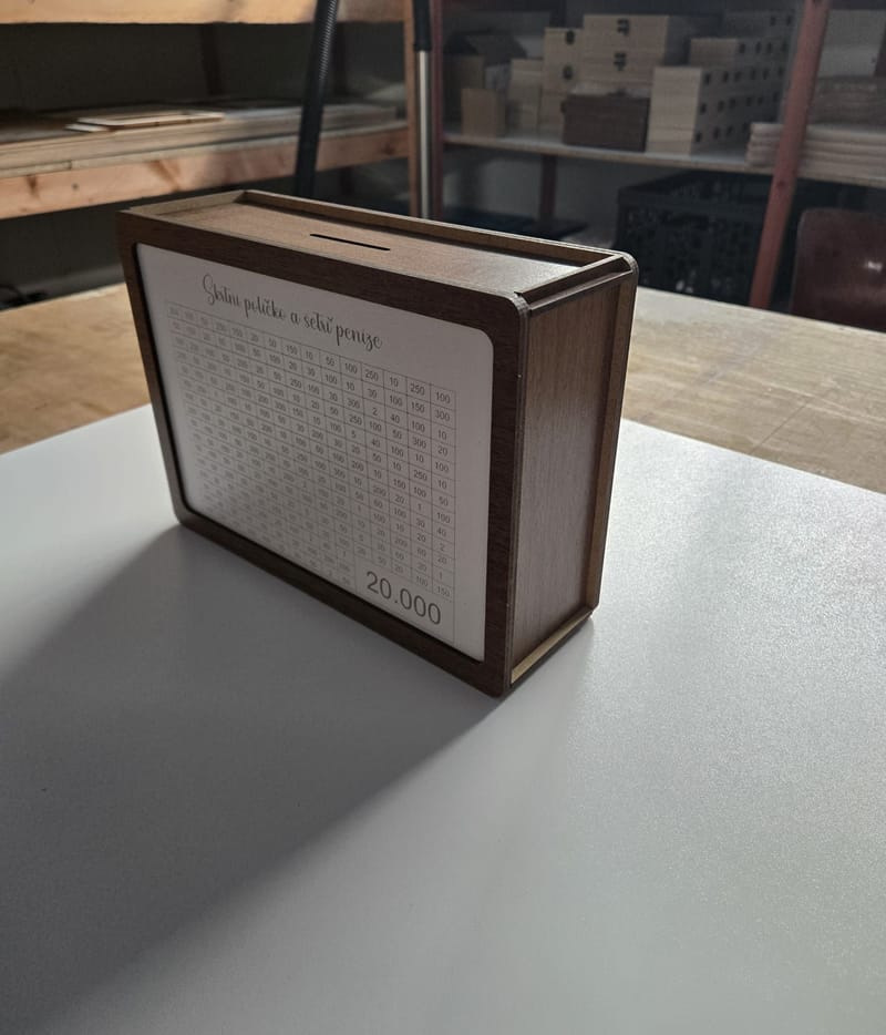 ❣️Dřevěná pokladnička  - pro děti i dospělé❣️