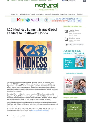 k20 Kindness Summit Brings Global Leaders