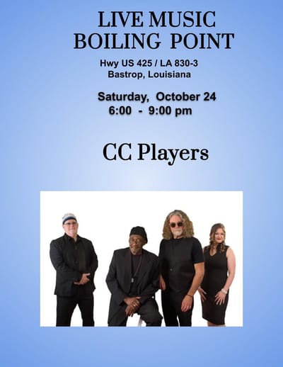 Boiling Point Show, Bastrop, LA  Saturday October 24th  6pm