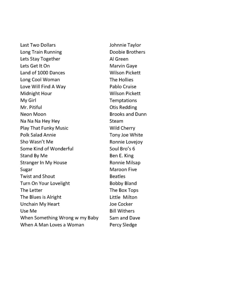 Song List 2_