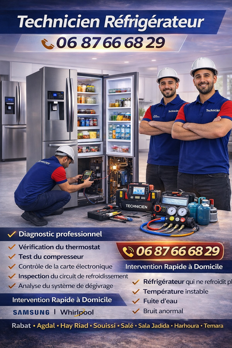 Technicien Réfrigérateur Rabat