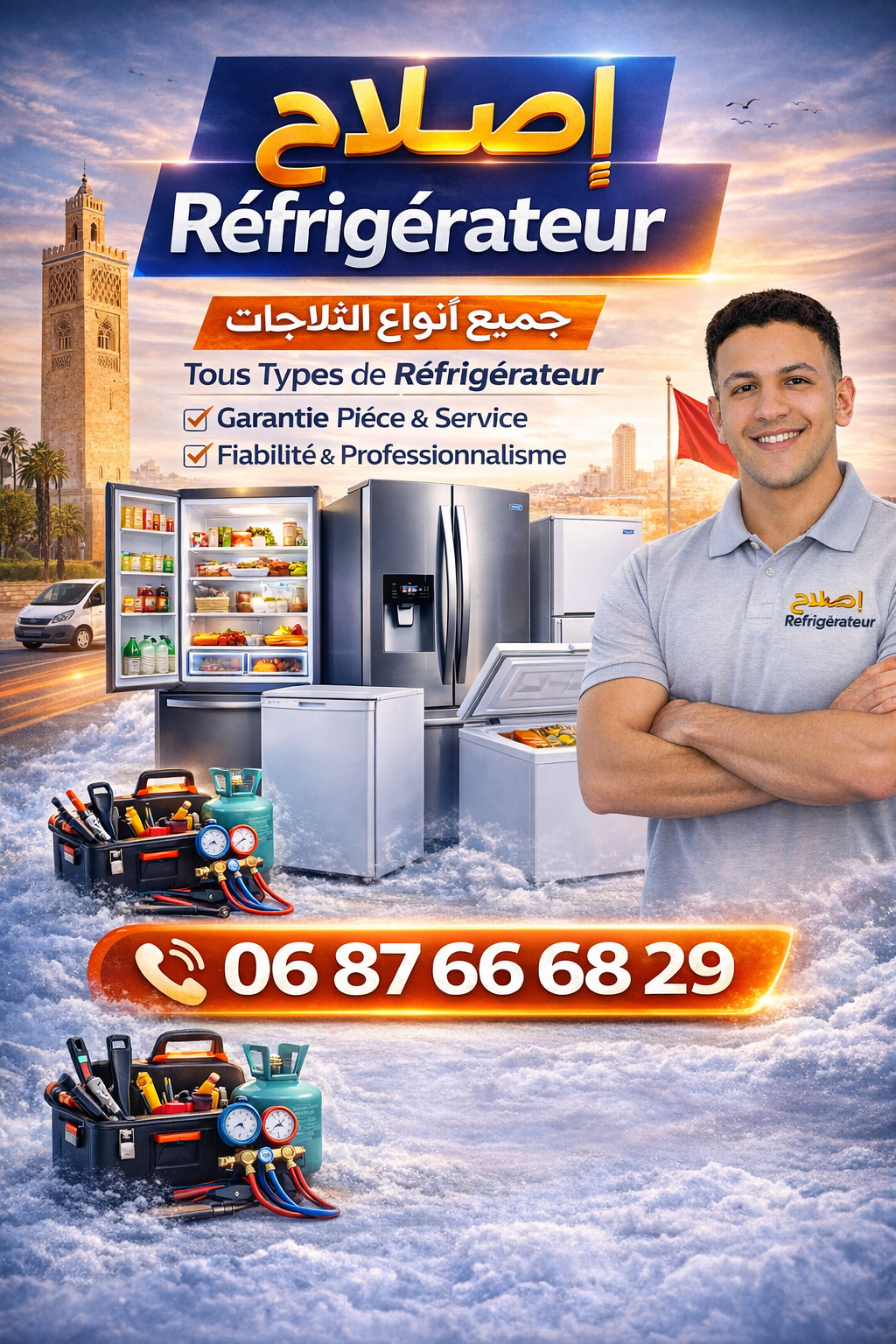 réparation réfrigérateur, frigo, congélateur