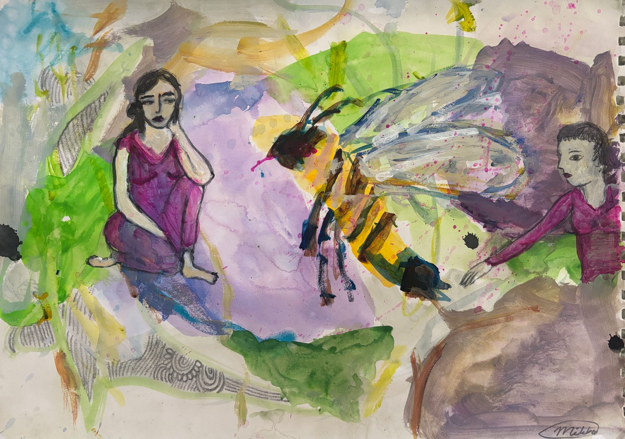The girl amd the bees / Mikka Chesno