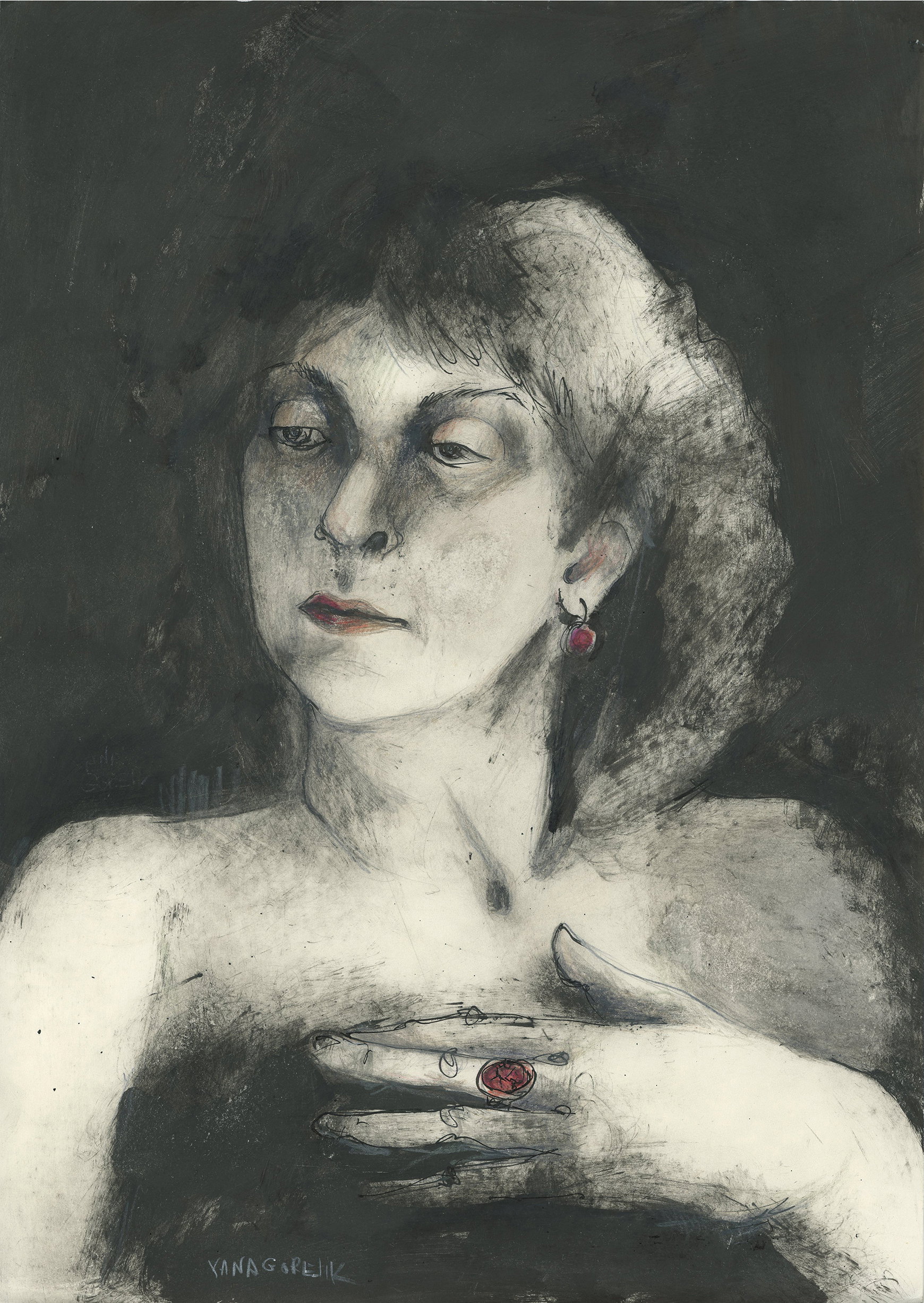 Yana Gorelik / A Woman with red ring