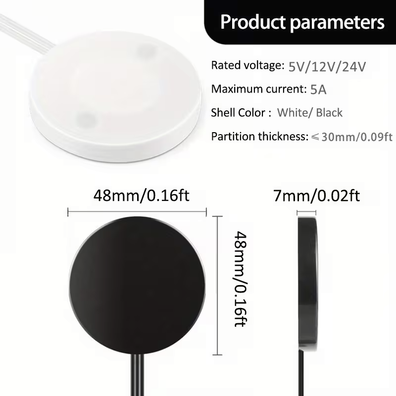 5v 12v 24v led   sensor switch no drilling required       wire   for intelligent led   lamp dimmer Product details 2