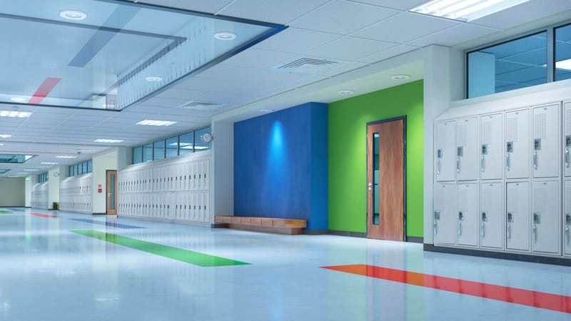 School & Education - Cleaning aligned to school timetables and high hygiene requirements.