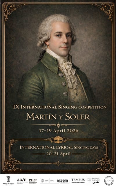 Open Registrations for the IX International Singing Competition “Martín y Soler”