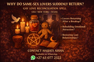 Why Do Same-Sex Lovers Suddenly Return After A Gay Love Reconciliation Spell By Hajjati Aisha In USA, New York And Texas?