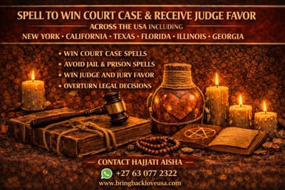 SPELL TO WIN COURT CASE AND RECEIVE JUDGE FAVOR USA — POWERFUL COURT VICTORY SPELL IN NEW YORK, CALIFORNIA, TEXAS, FLORIDA BY HAJJATI AISHA
