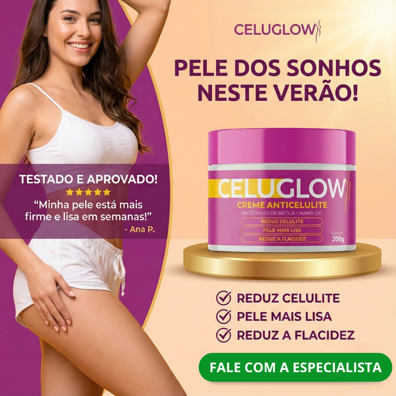 Celuglow 5 Meses - 10% de Desconto 12x de R$ 45,63 Ou R$ 415,35 à vista