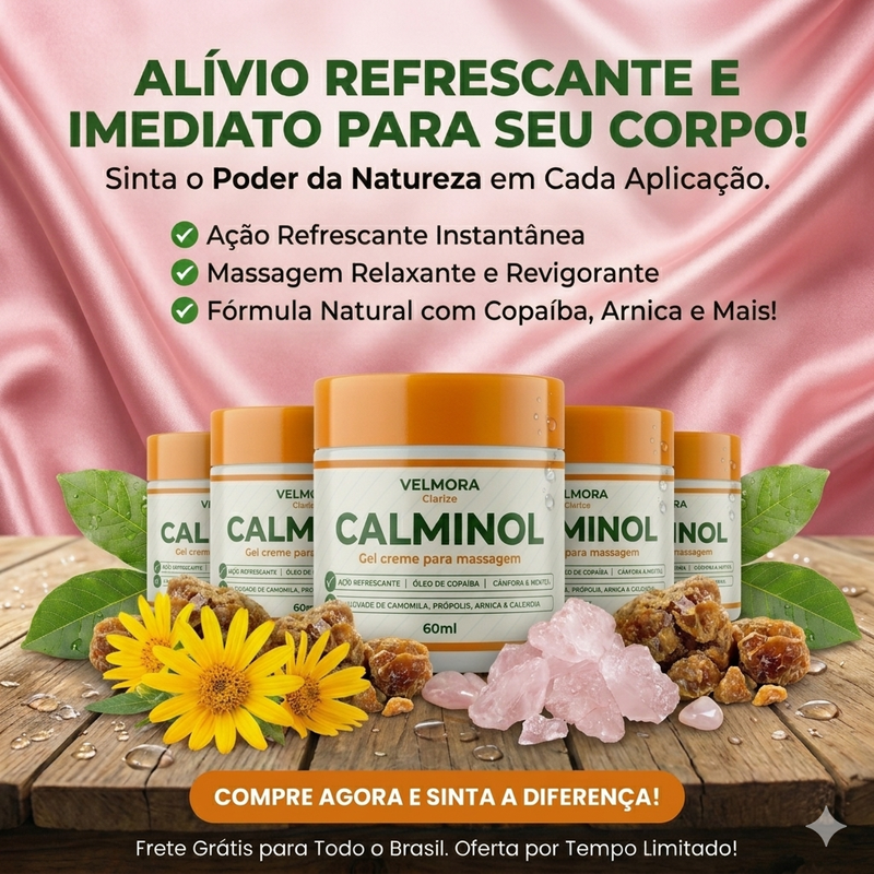 Calminol - 5 Meses 12x de R$ 39,70 Ou R$ 357,30 à vista