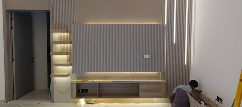 Tv media wall 