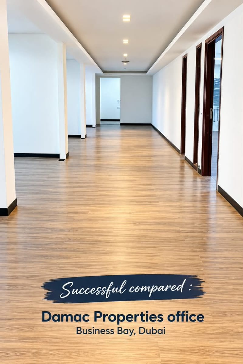 Premium SPC Flooring Installation – Damac Properties Office