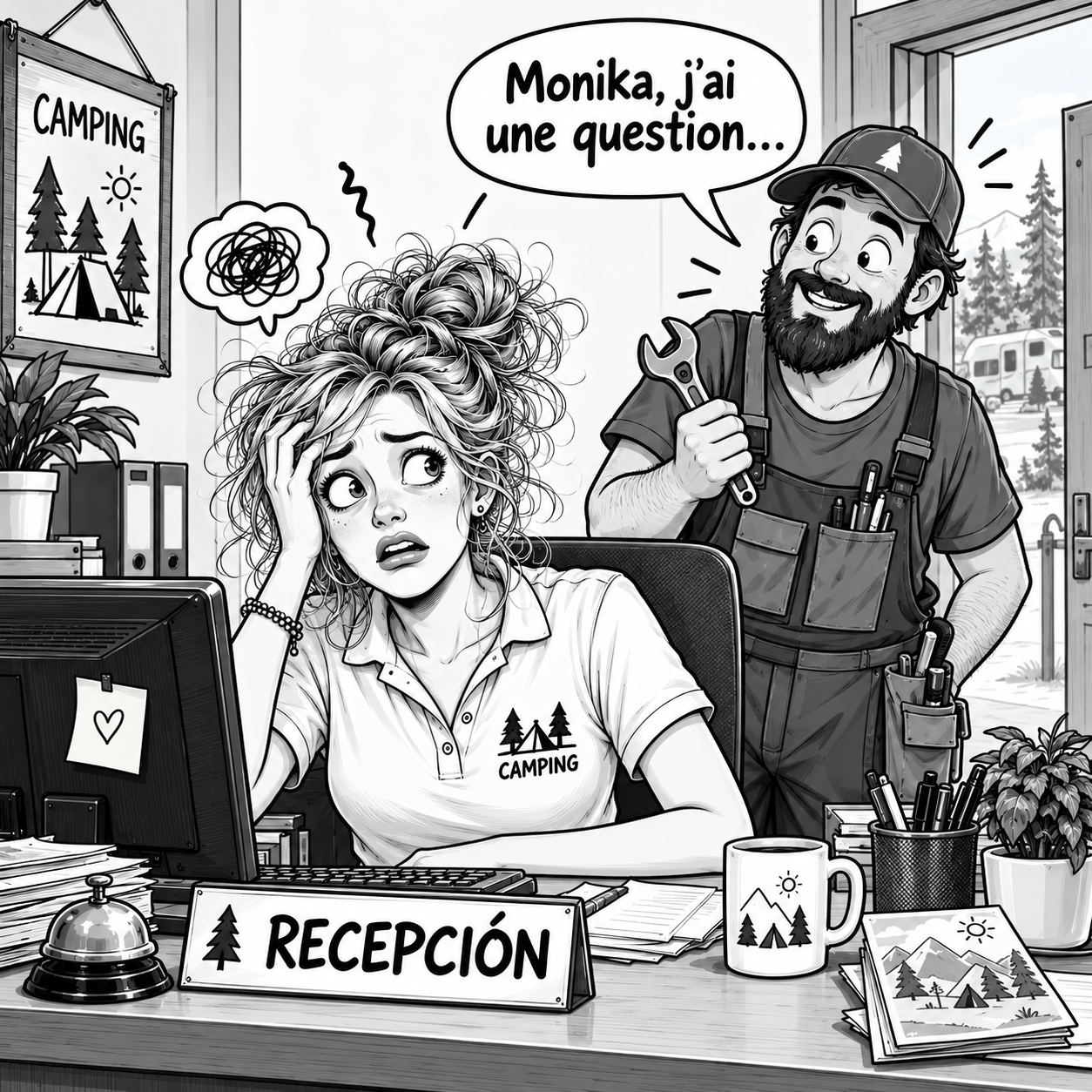 Monika, j’ai une question… hoy NO