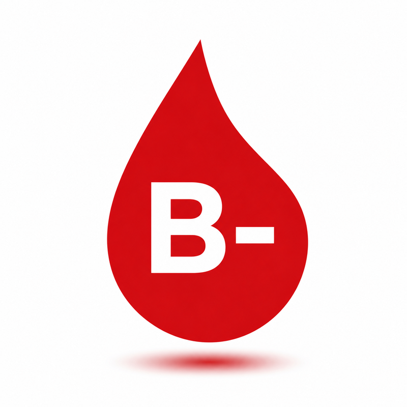 B Negative (B-) Blood