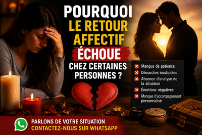 Pourquoi le retour affectif échoue chez certaines personnes ?
