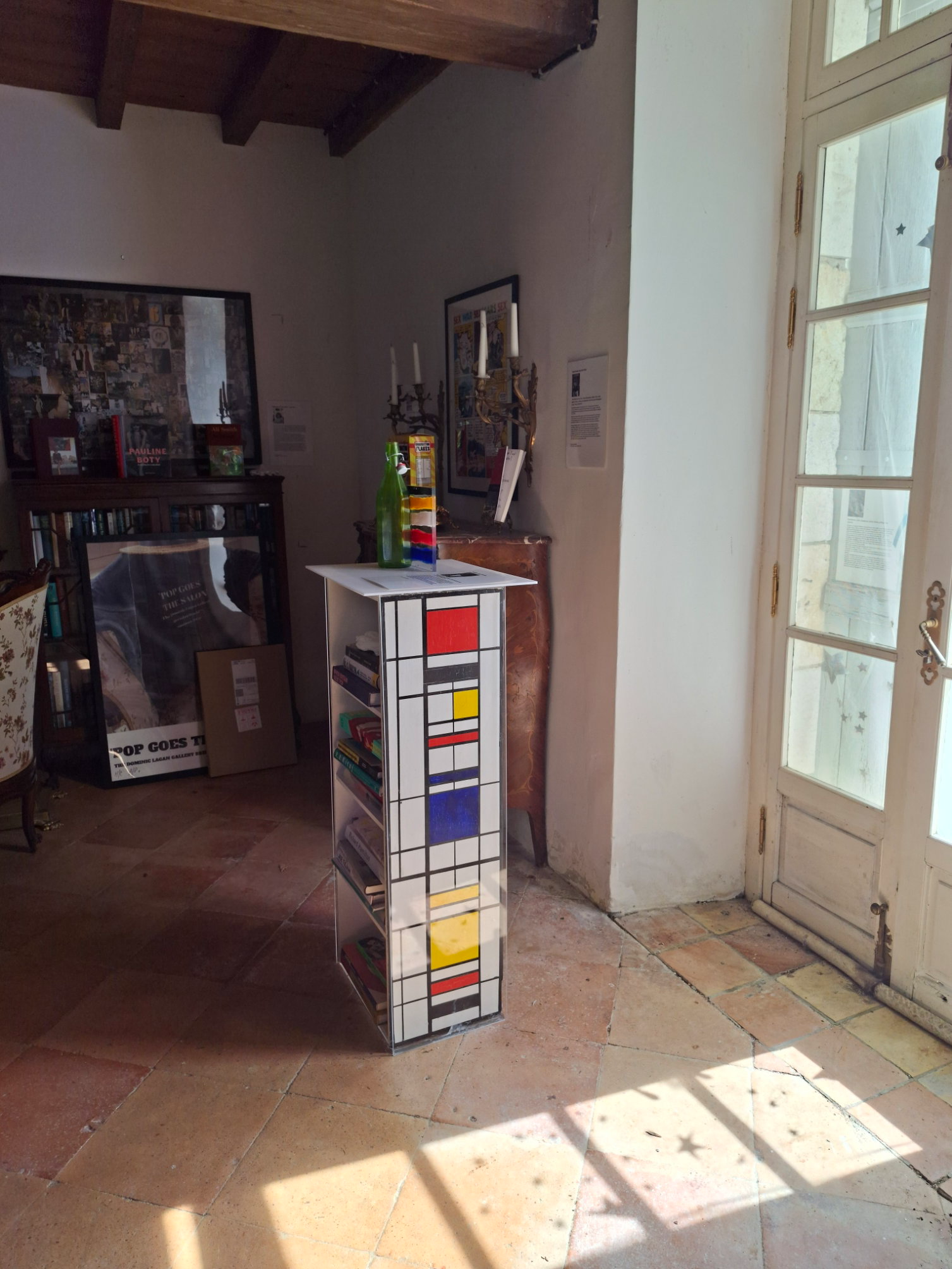 Cabinet, 1939-1940, workshop mock-up, wood, canvas, gesso, oil paints, newsprint, later modern additions, retouches & repairs