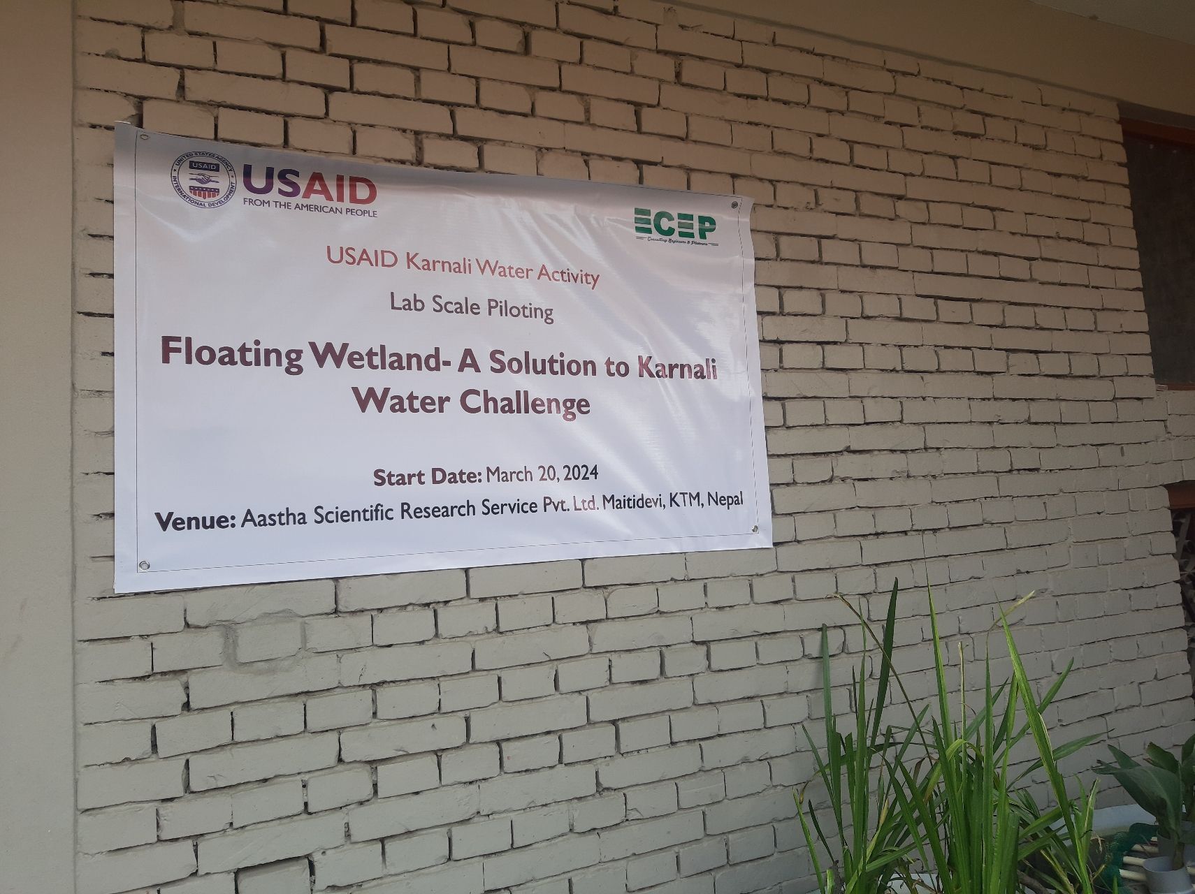Application of floating wetland for treatment of polluted water body