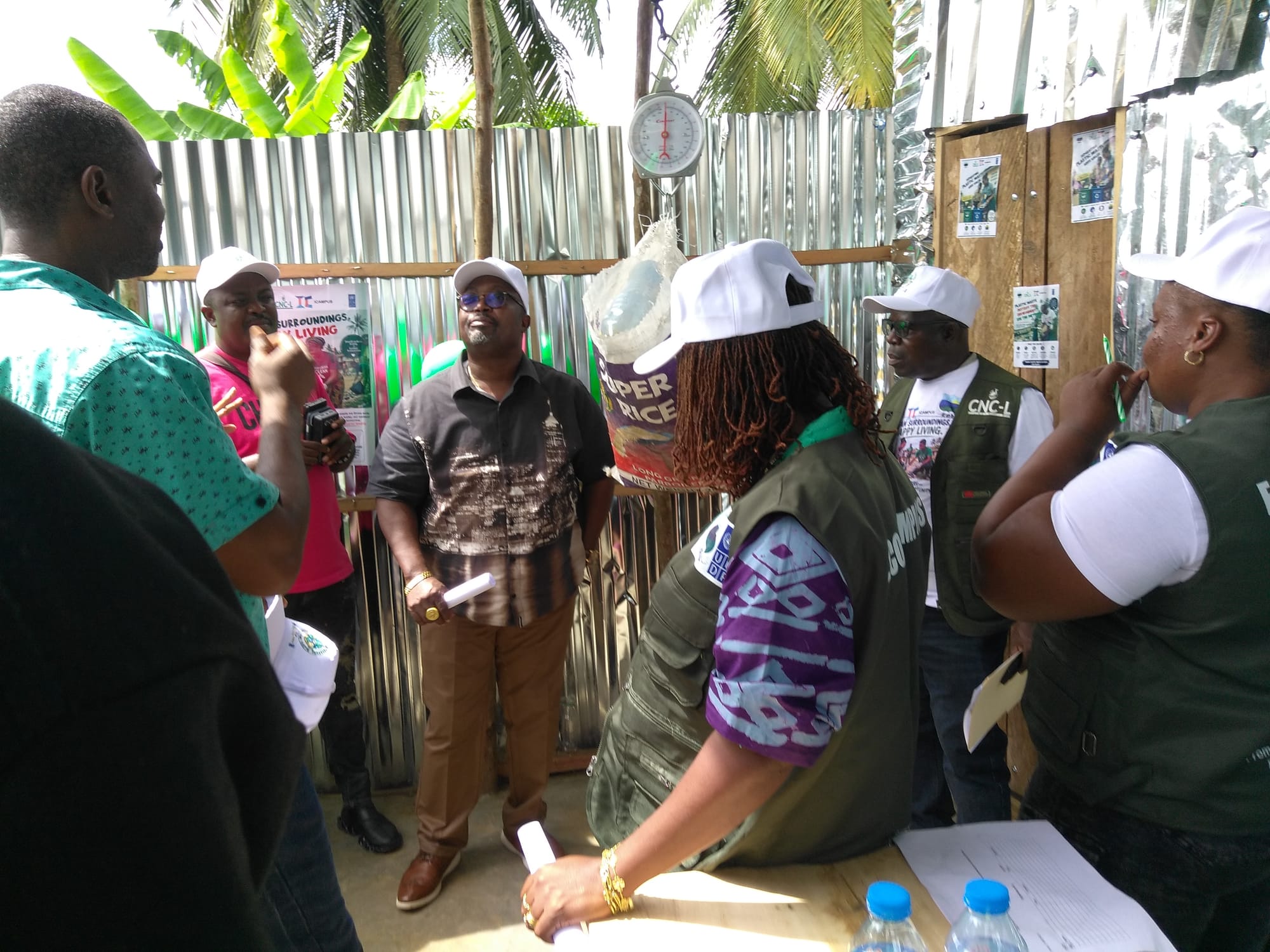 Champion for Nature Conservation Liberia commence the buying of plastic waste for livelihood Sustainability under its UNDP/SGP GEF 8 Project" From Trash to Treasure" in Monrovia