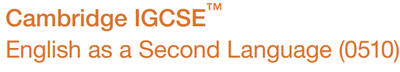 -English Second Language-