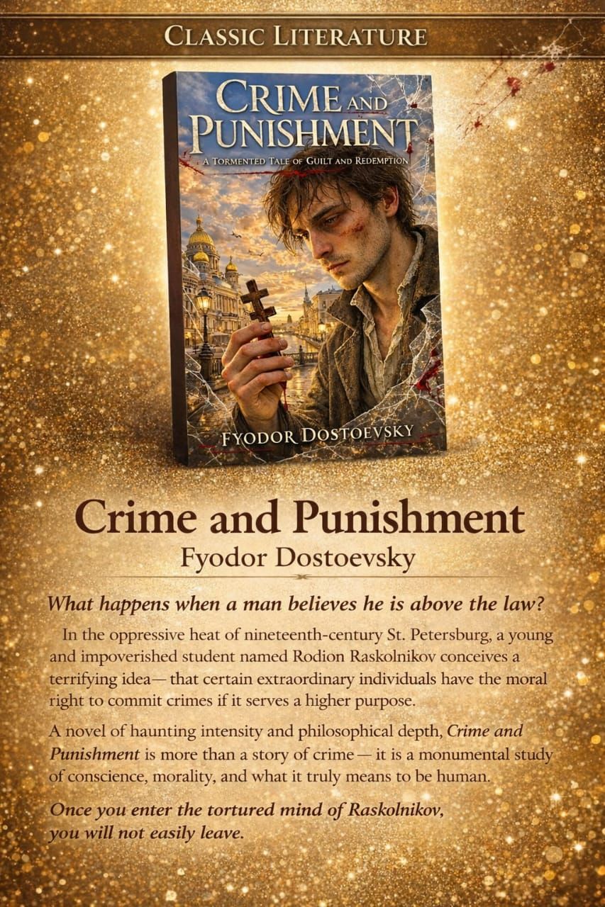 Upcoming Pick: Crime and Punishment. By Fyodor Dostoevsky