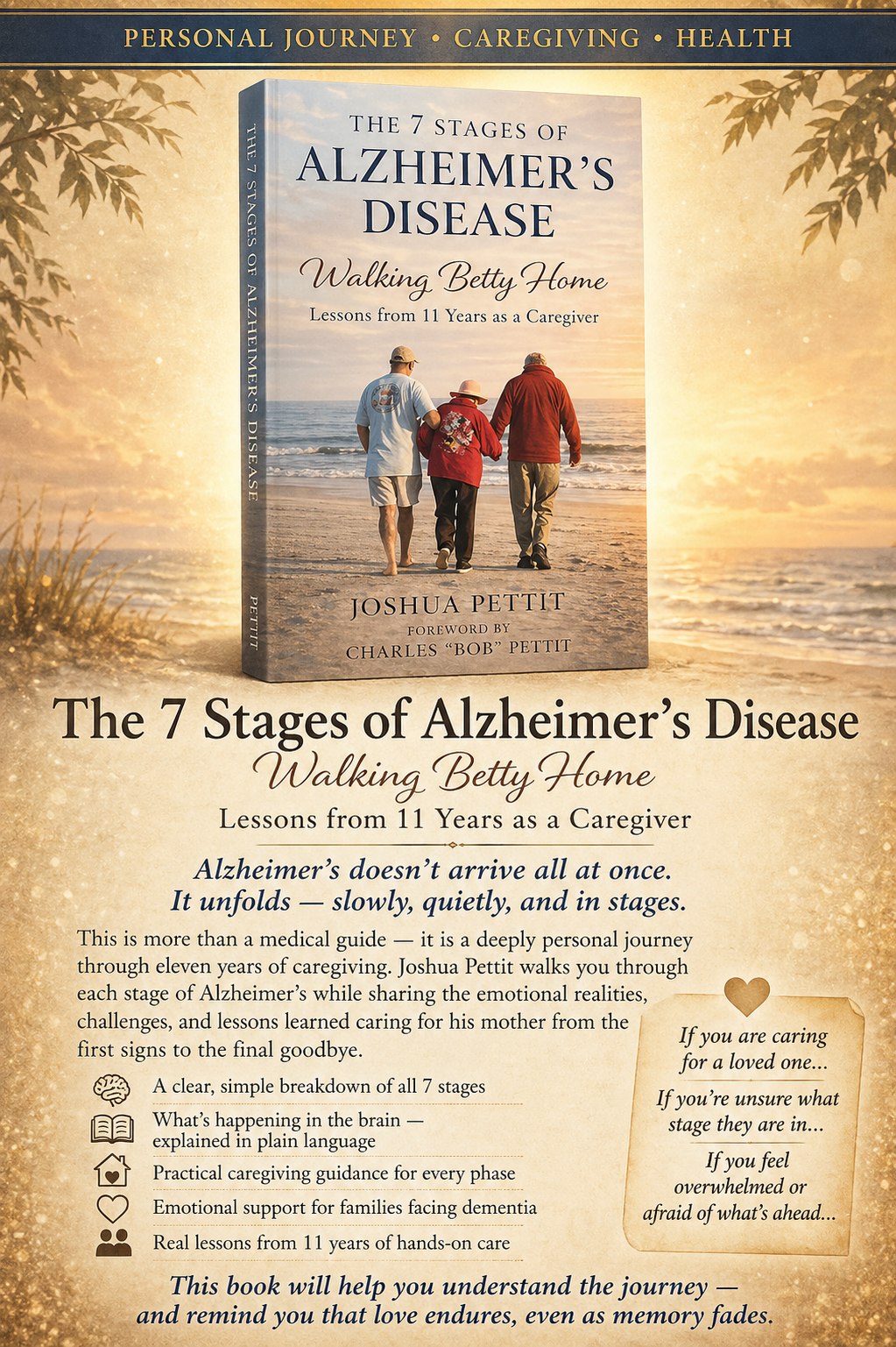 Featured Reads: The 7 Stages of Alzheimer's Disease: Walking Betty Home Lessons from 11 Years As a Caregiver.