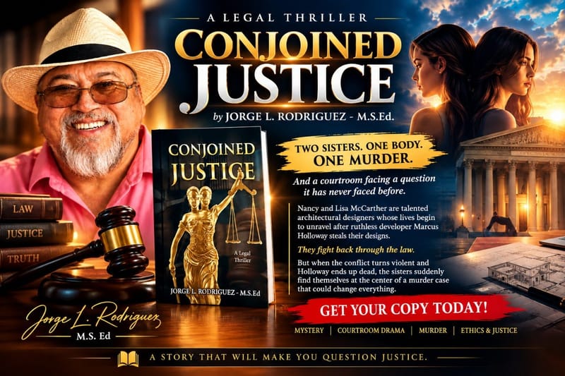 AUTHOR SPOTLIGHT WITH AUTHOR JORGE L. RODRIGUEZ M.Ed. [MYSTERY, THRILLER & SUSPENSE/ CRIME/ MURDER]