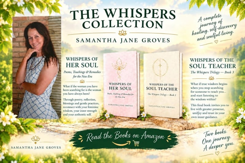 AUTHOR SPOTLIGHT WITH AUTHOR SAMANTHA JANE GROVES. [RELIGION & SPIRITUALITY/ NEW AGE/ MENTAL & SPIRITUAL HEALING/ INSPIRATIONAL/ MEDITATION]