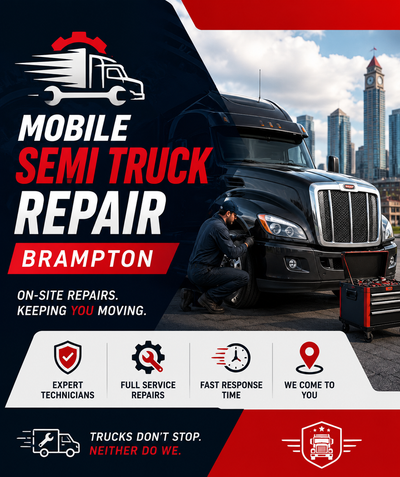 Quick Mobile Semi Truck Repair Brampton Area