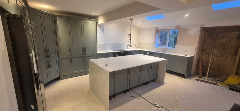 We carry full kitchen fit outs including Electrical and Plumbing works 