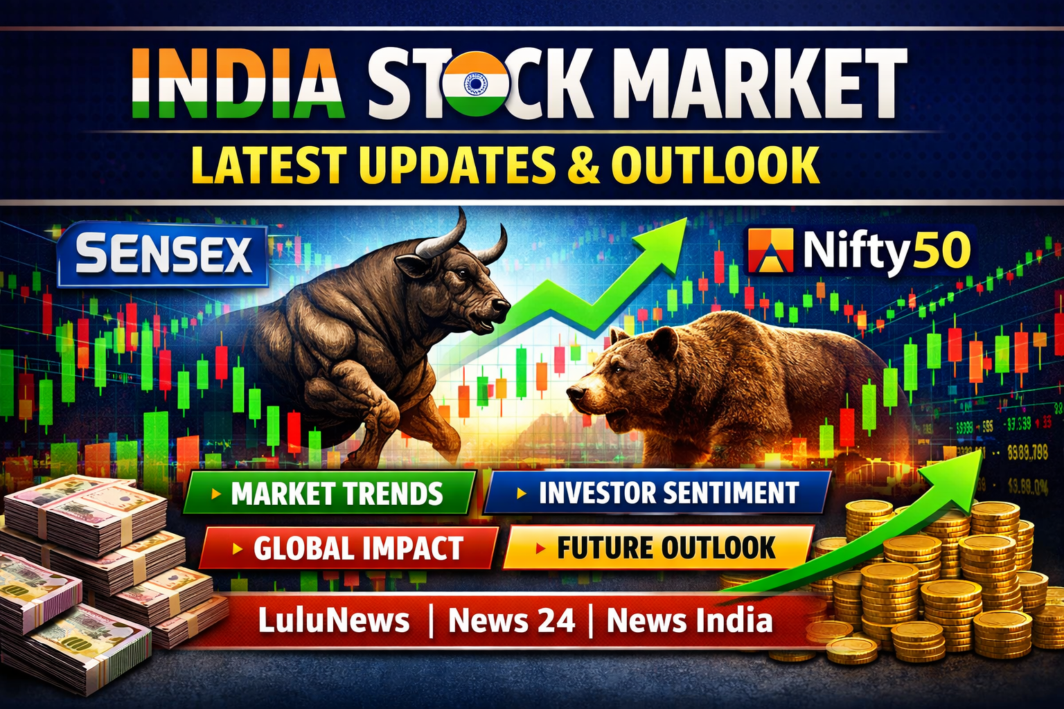 Stock Market Today: Indian Markets React to Global Economic Signals