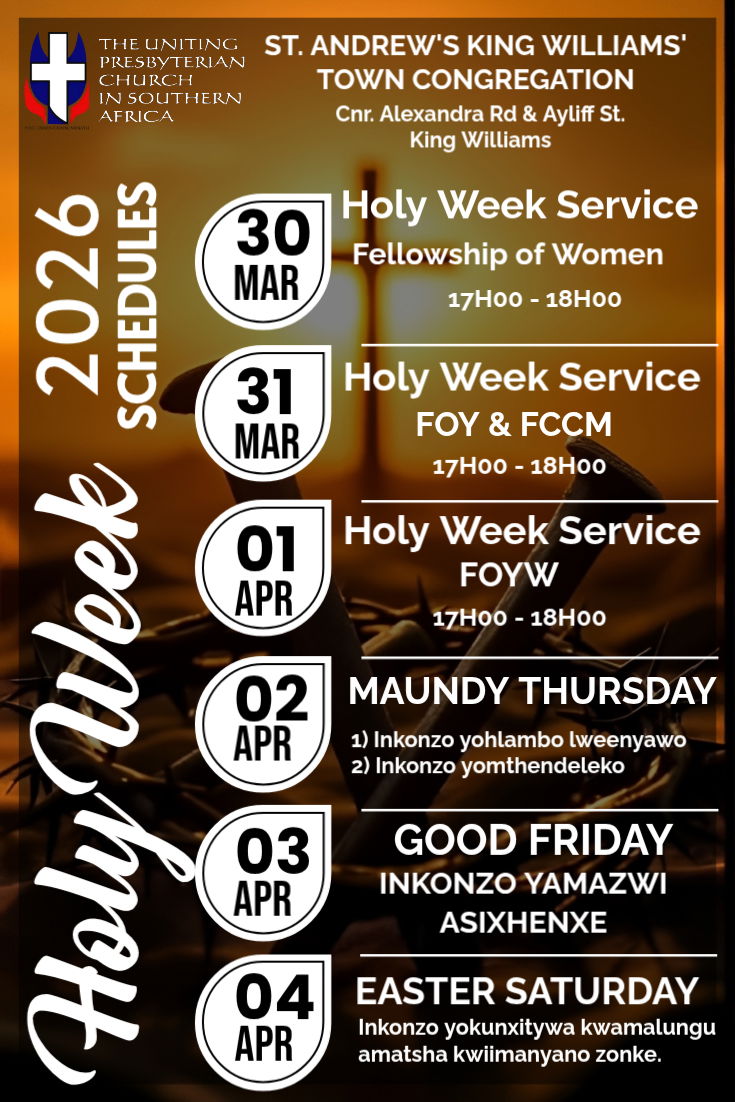 Easter Weekend Schedule
