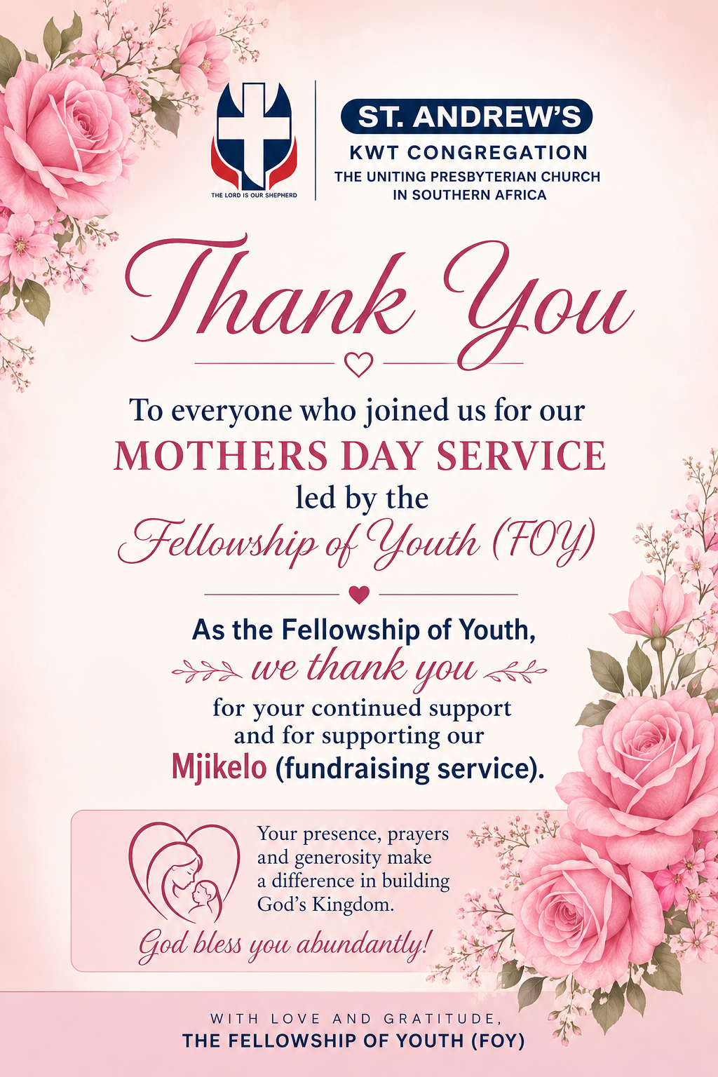 FOY Thank you for Support