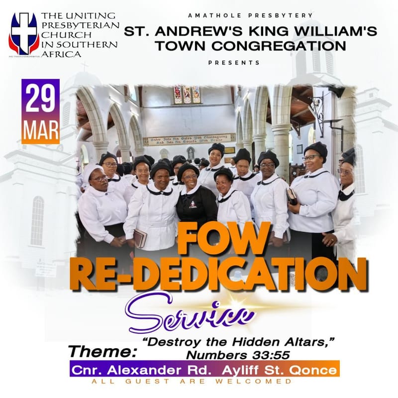 FOW Re-dedication: A Call to Cleanse the Camp